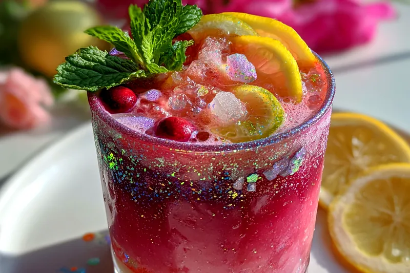 Cooking process for Colorful Lemon Berry Drink
