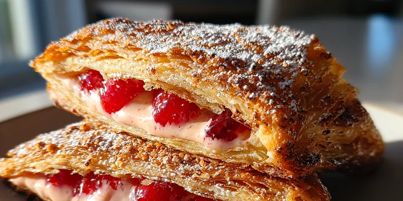 Golden Cherry Turnovers