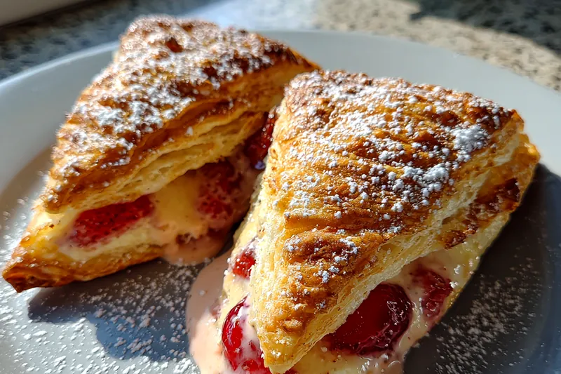 Fresh ingredients for Golden Cherry Turnovers