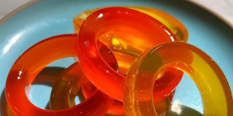 Vibrant Fruit Candy Rings